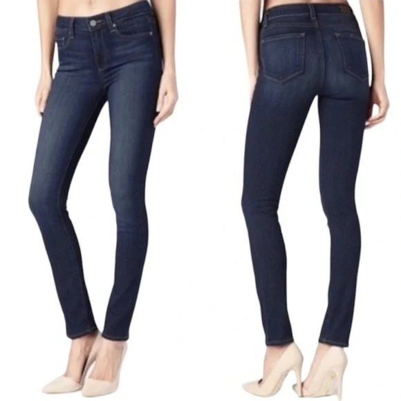 PAIGE Denim - PAIGE JEANS Peg Skinny Stretchy Dark Wash Denim Blue Jeans l Size: 31 LIKE NEW